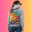 Trippy Universe Festival Drawstring Bag - Essential Rave Accessory