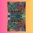 Vibrant Polyester Festival Flag for EDM and Rave Culture