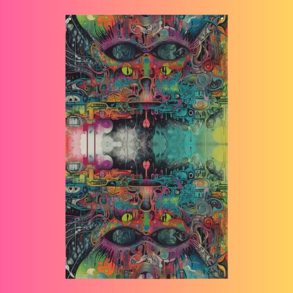 Psychedelic Music Festival Flag – Your Ultimate Rave Decor
