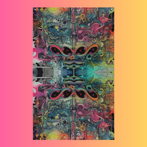 Vivid Polyester Festival Flag for EDM Enthusiasts