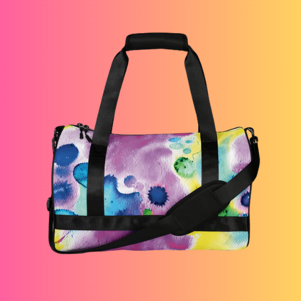 Vibrant Alcohol Ink Festival Travel Bag