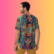Electric Vibe Trippy Abstract Festival T-Shirt for Men – Perfect for Ravers
