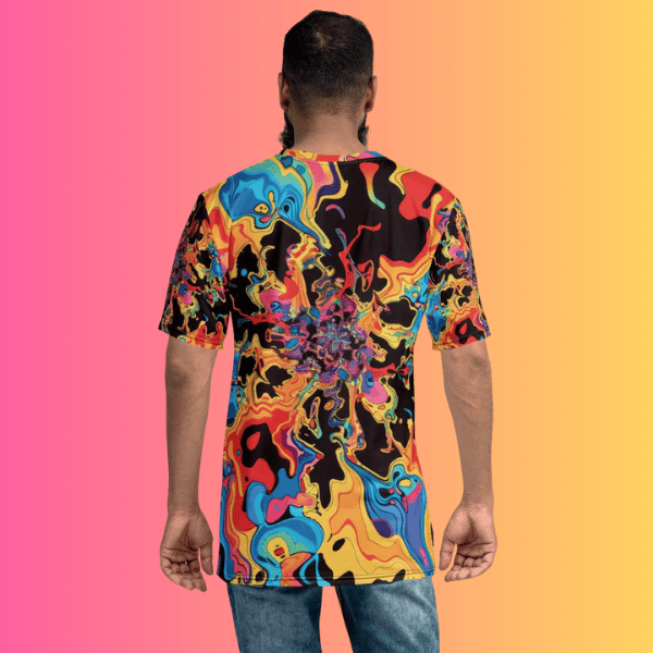 Psychedelic Vibes Men's Festival T-Shirt for Rave Enthusiasts