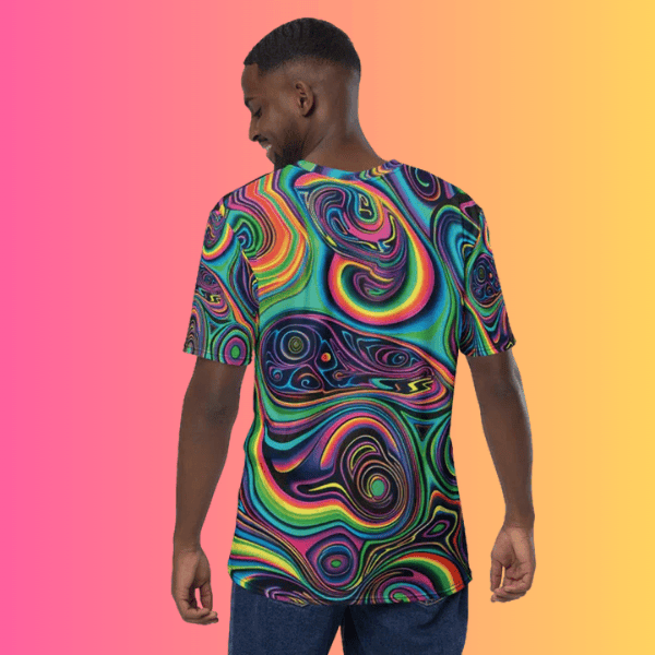 Electric Vibe Abstract T-Shirt for Rave Lovers