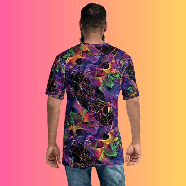 Psychedelic Vibes Men's Festival T-Shirt - Ultimate Rave Gear for EDM Lovers