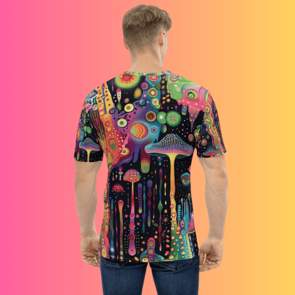 Vivid Trippy Abstract Festival T-Shirt for Music Lovers
