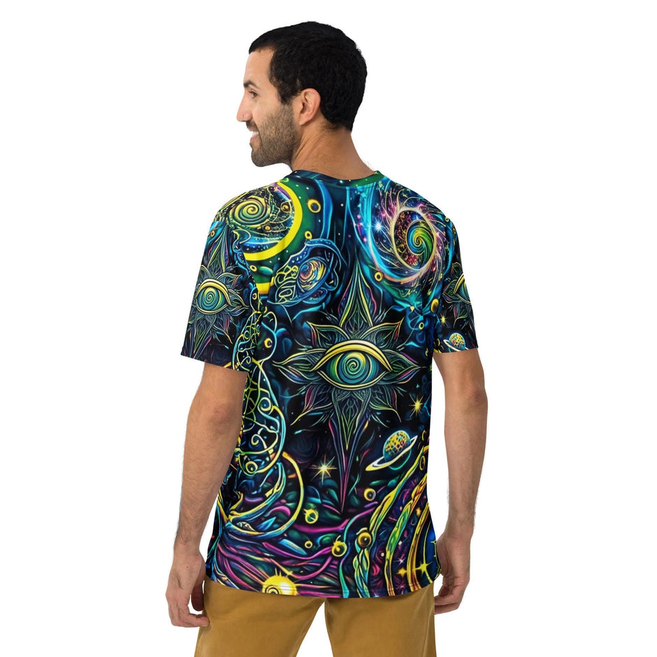 Vibrant Psychedelic Adventure T-Shirt for Men - Perfect for Rave and Festival Vibes