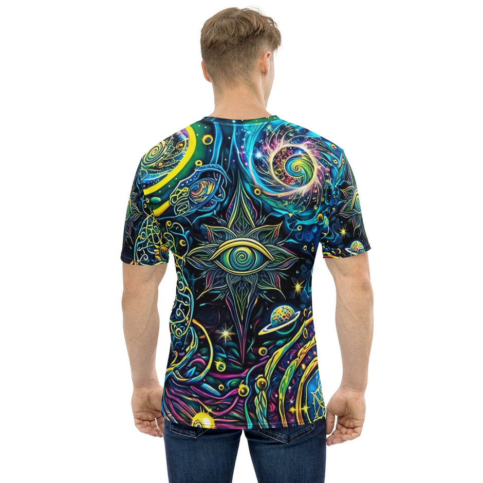 Vibrant Psychedelic Adventure T-Shirt for Men - Perfect for Rave and Festival Vibes