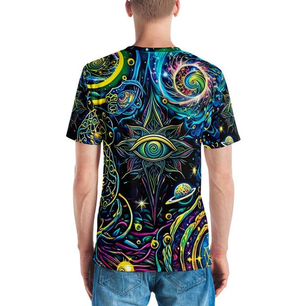 Vibrant Psychedelic Adventure T-Shirt for Men - Perfect for Rave and Festival Vibes