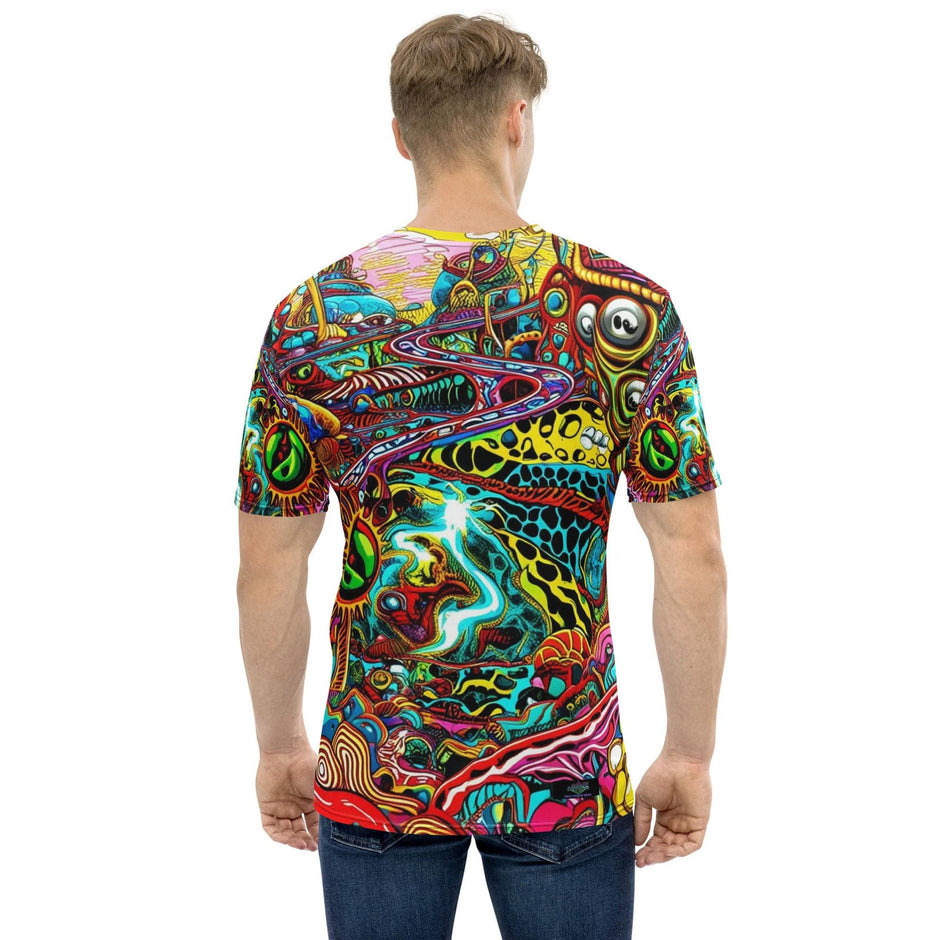 Cosmic Vibes Men's Festival T-Shirt - Elevate Your EDM Experience