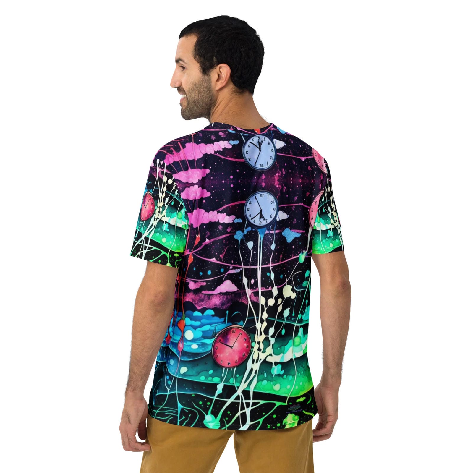 Neon Wonderland Rave Men's T-Shirt for EDM Festivals