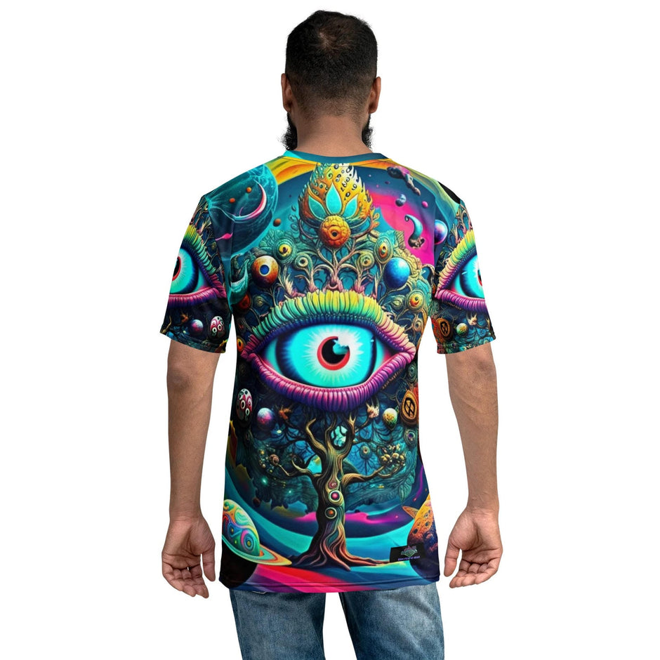 Tree of All Seeing Men's Rave Tee for EDM Festivals