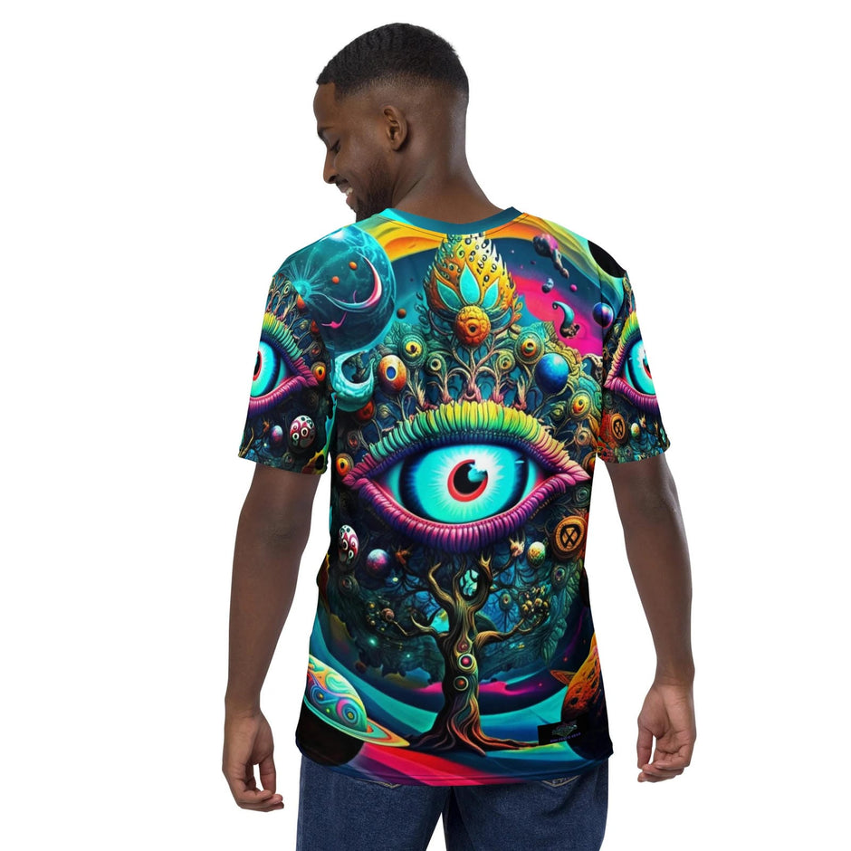 Tree of All Seeing Men's Rave Tee for EDM Festivals