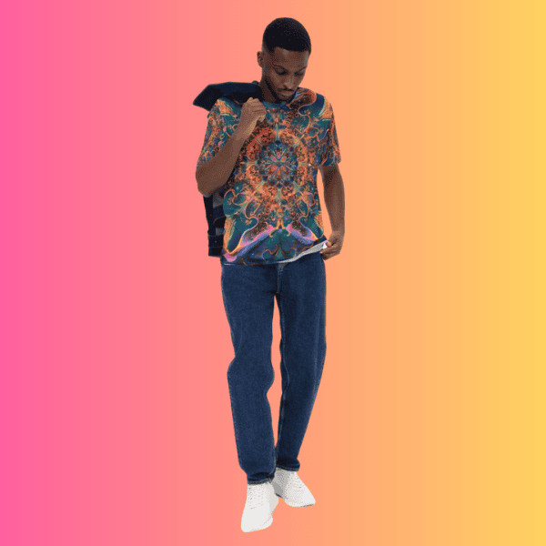 Psychedelic Festival Vibes Men's T-Shirt for EDM Lovers