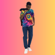 Vibrant Tie-Dye Men's T-Shirt for Raves and Festivals