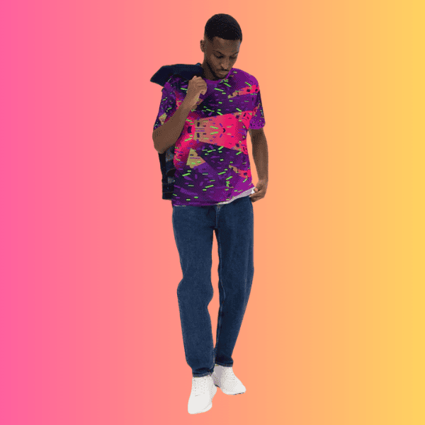 Men's Vibrant Festival Vibe T-Shirt for EDM Enthusiasts