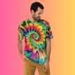 Vibrant Tie-Dye Festival T-Shirt for EDM Lovers