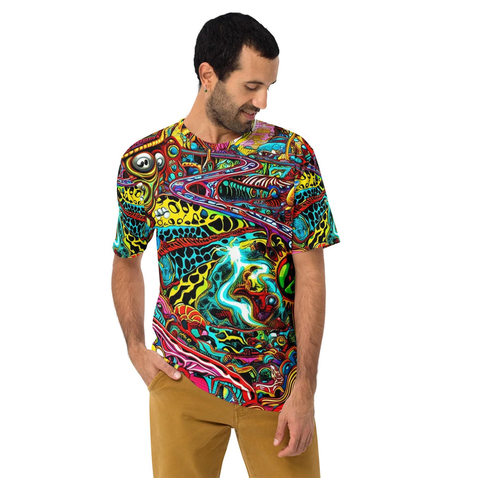 Cosmic Vibes Men's Festival T-Shirt - Elevate Your EDM Experience