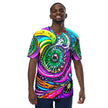 Vibrant Swirl Men's Festival T-Shirt for Ravers