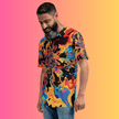 Psychedelic Vibes Men's Festival T-Shirt for Rave Enthusiasts