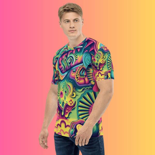 Psychedelic Abstract Rave Vibe T-Shirt for EDM Lovers