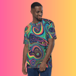 Electric Vibe Abstract T-Shirt for Rave Lovers