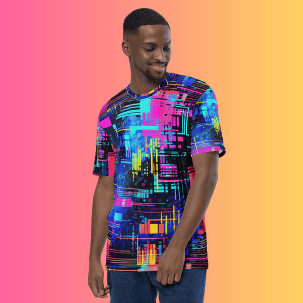 Men's Vibrant Festival Vibe Tee - Perfect for Raves and Outdoor Festivals