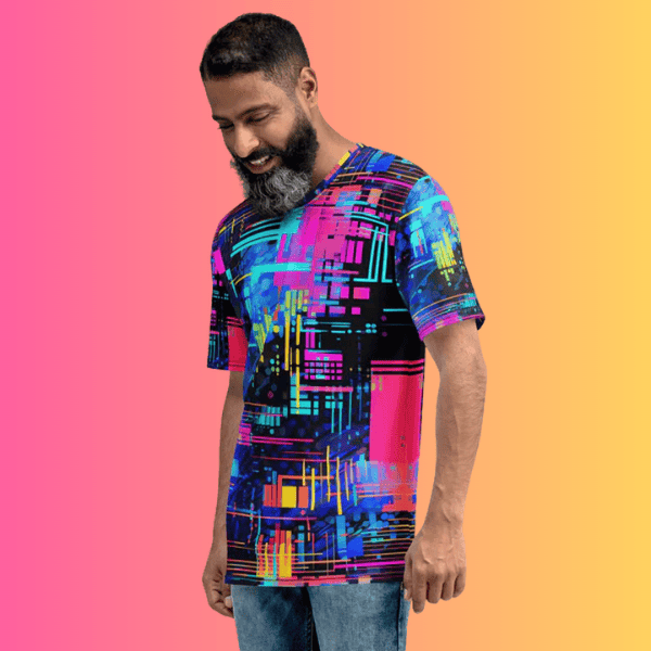 Men's Vibrant Festival Vibe Tee - Perfect for Raves and Outdoor Festivals