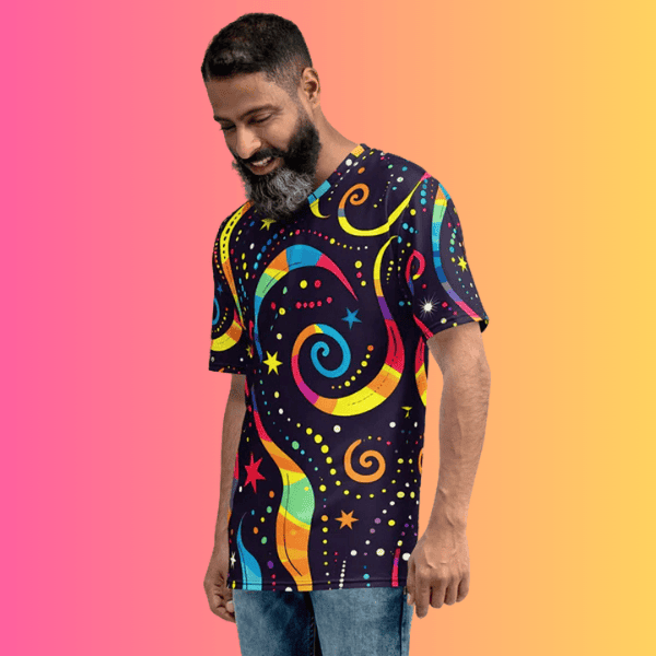 Psychedelic Vibes Men's Festival T-Shirt for EDM Fans