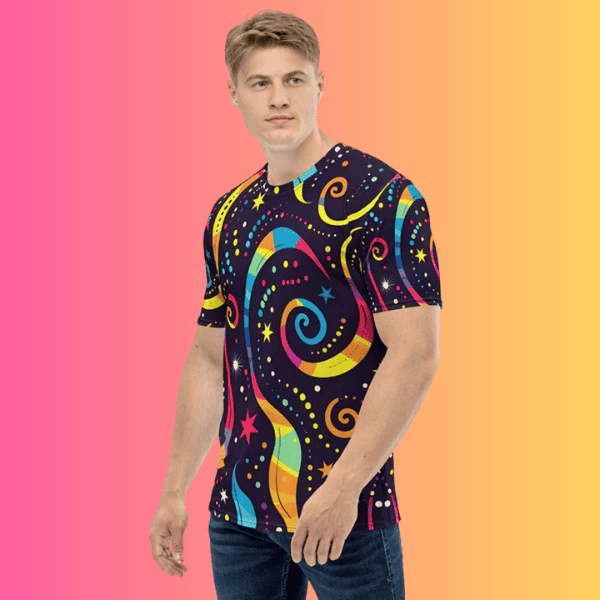 Psychedelic Vibes Men's Festival T-Shirt for EDM Fans