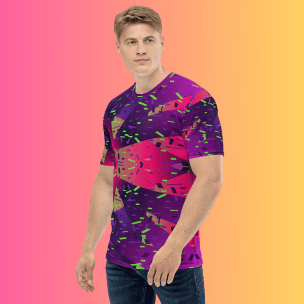Men's Vibrant Festival Vibe T-Shirt for EDM Enthusiasts