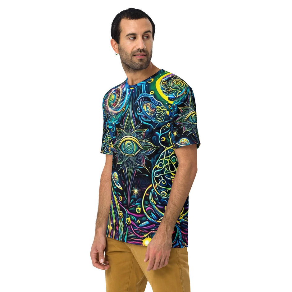 Vibrant Psychedelic Adventure T-Shirt for Men - Perfect for Rave and Festival Vibes