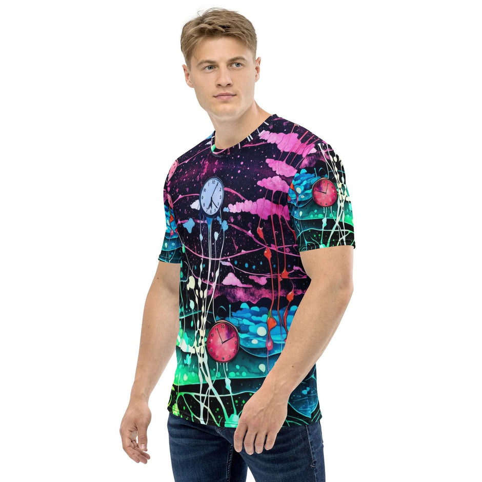 Neon Wonderland Rave Men's T-Shirt for EDM Festivals