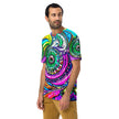 Vibrant Swirl Men's Festival T-Shirt for Ravers
