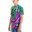 Vibrant Swirl Men's Festival T-Shirt for Ravers