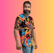 Psychedelic Vibes Men's Festival T-Shirt for Rave Enthusiasts