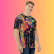 Vivid Trippy Abstract Festival T-Shirt for Music Lovers