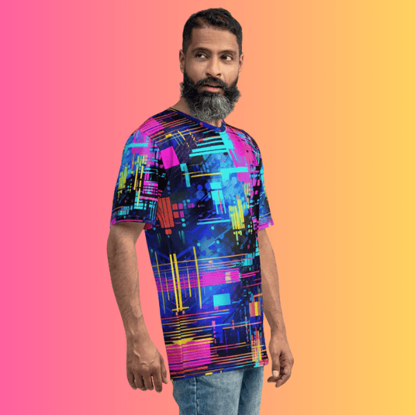 Men's Vibrant Festival Vibe Tee - Perfect for Raves and Outdoor Festivals