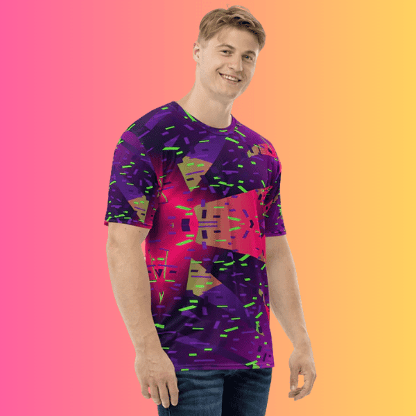 Men's Vibrant Festival Vibe T-Shirt for EDM Enthusiasts