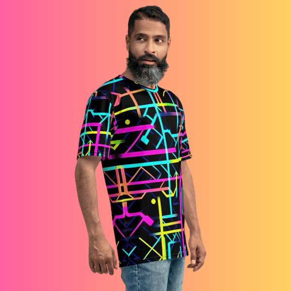 Men's Vibrant Festival Vibes T-Shirt - Perfect Rave Gear for EDM Lovers