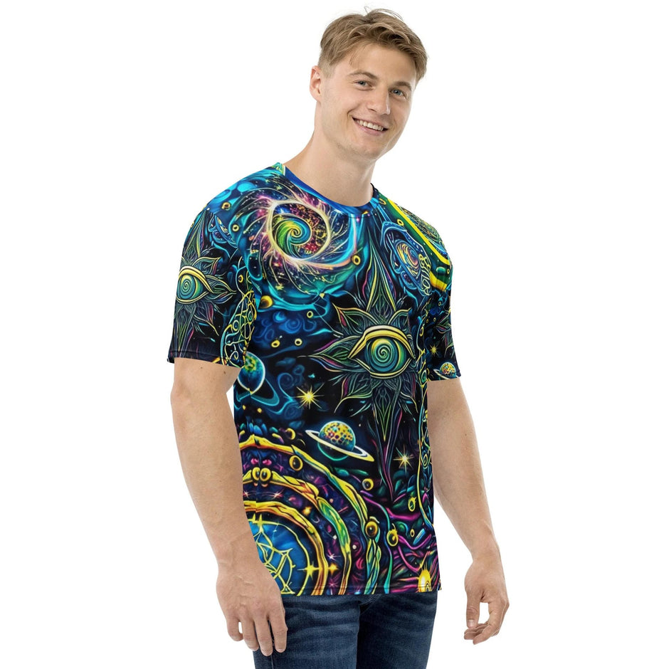 Vibrant Psychedelic Adventure T-Shirt for Men - Perfect for Rave and Festival Vibes