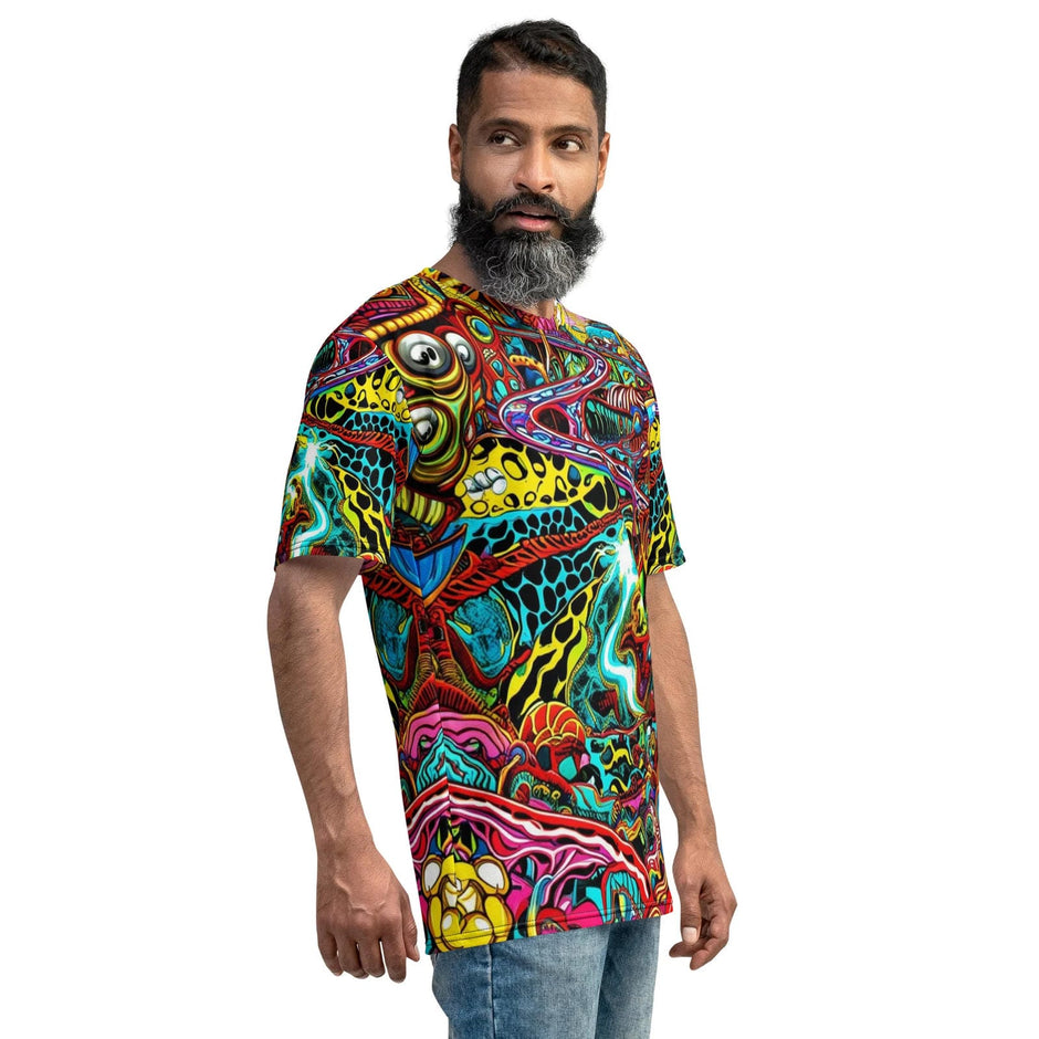 Cosmic Vibes Men's Festival T-Shirt - Elevate Your EDM Experience