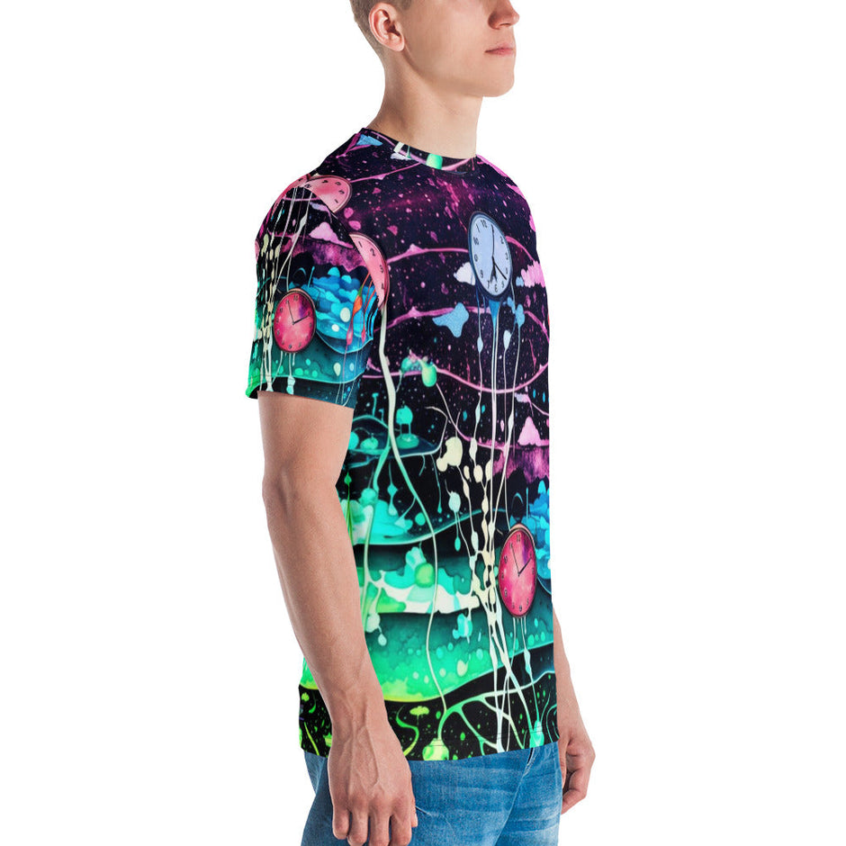 Neon Wonderland Rave Men's T-Shirt for EDM Festivals