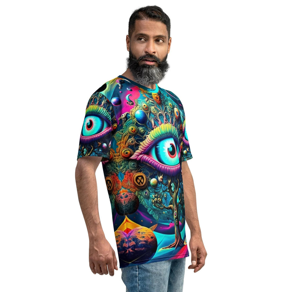 Tree of All Seeing Men's Rave Tee for EDM Festivals