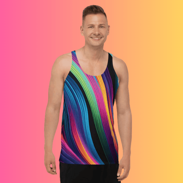 Vibrant Festival-Ready Unisex Tank Top for Rave Vibes