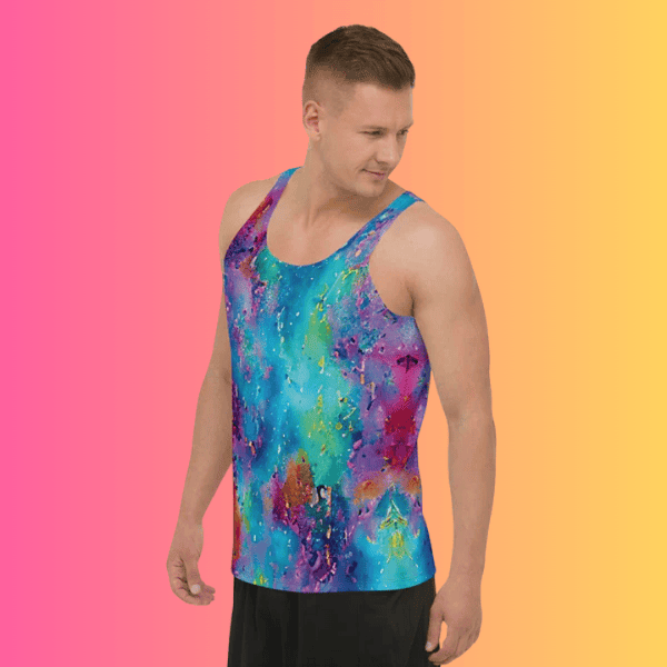 Vibrant Festival Tank Top - Soft & Playful Fit for EDM Adventures