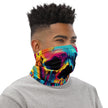 Playful Dripping Skull Neck Gaiter for Festivals