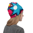 Vibrant Comic Style Neck Gaiter for Raves & Festivals