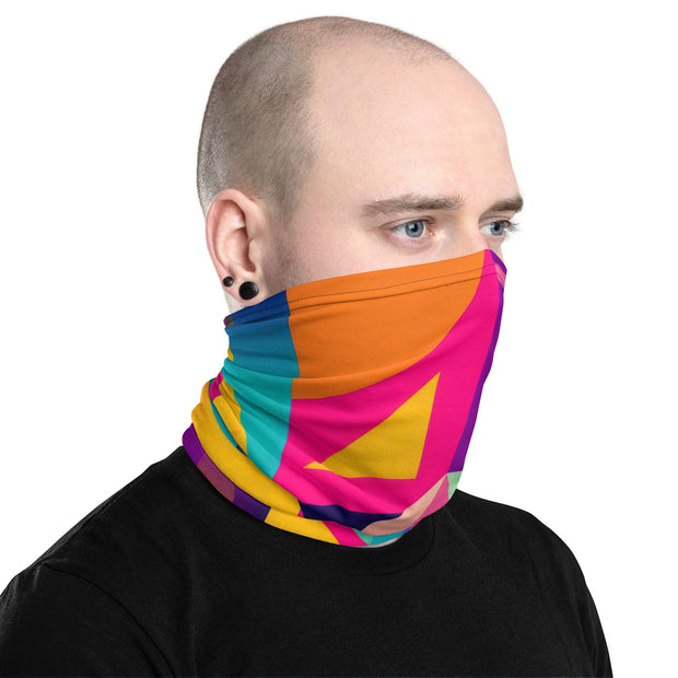 Vibrant Playful Abstract Neck Gaiter for Festivals