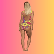 Custom One-Piece Festival Swimsuit for EDM Lovers